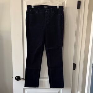 Talbots Women's Dark Navy Corduroy Straight Leg Jeans